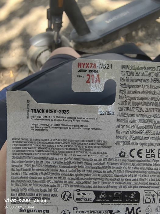 Mercedes F1 hotwheels