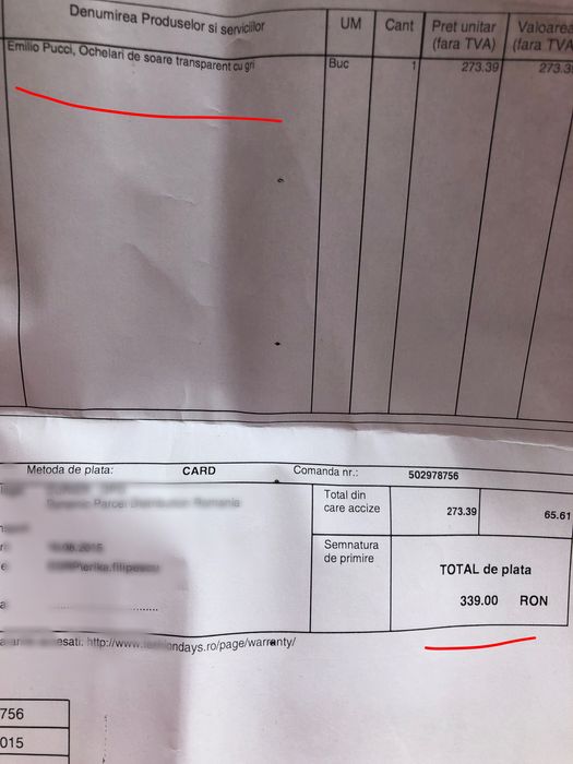 Ochelari de soare originali Emilio Pucci ( NOI )