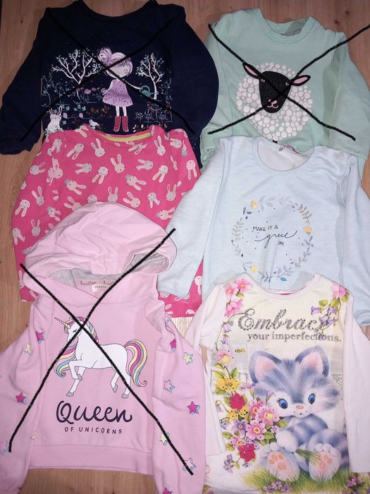 Маркови блузки с дълъг ръкав  2-3г. / 92-98см. блузи с дълъг ръкав