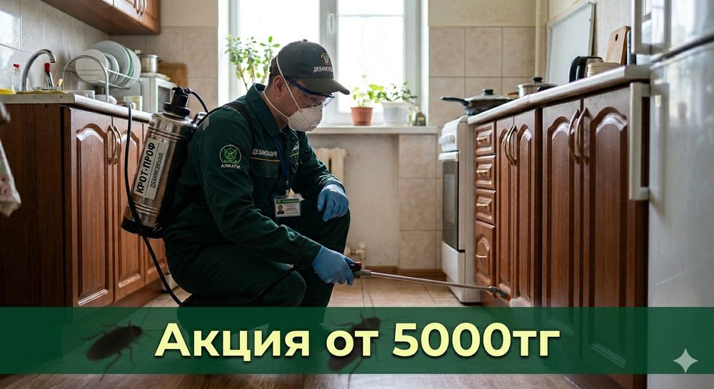 Дезинсекция без сюрпризов по цене. Гарантия