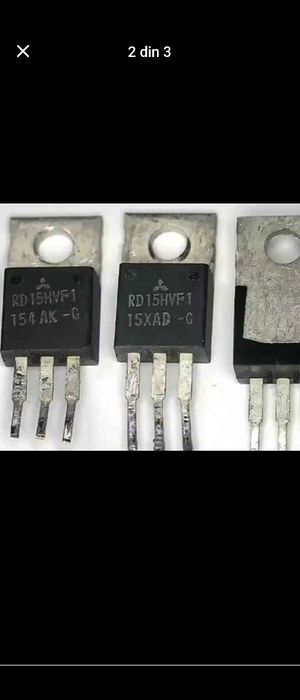 Tranzistori RF RD15HVF1, 15w originali, recuperați!