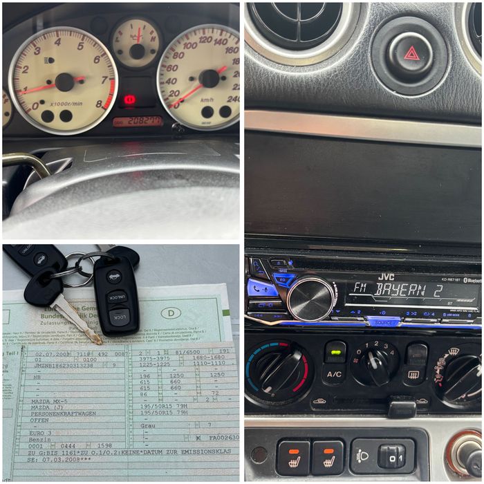 Mazda MX 5 AC /2003 Silver Blue Hardtop