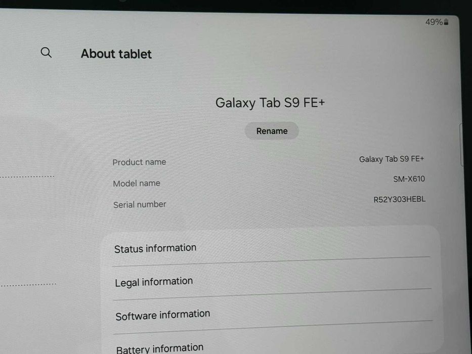НОВ! Samsung Galaxy Tab S9 FE+ 128GB