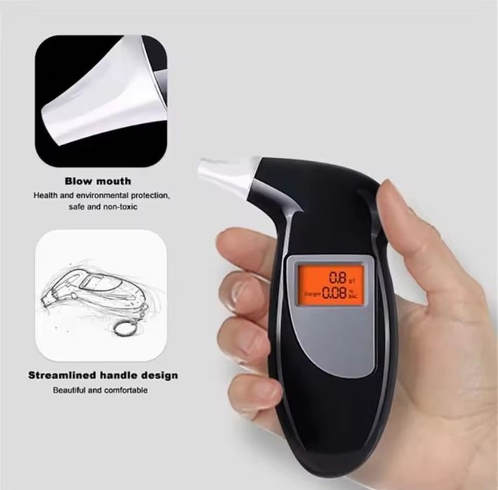 Etilotest Digital cu 5 capete reutilizabile incluse