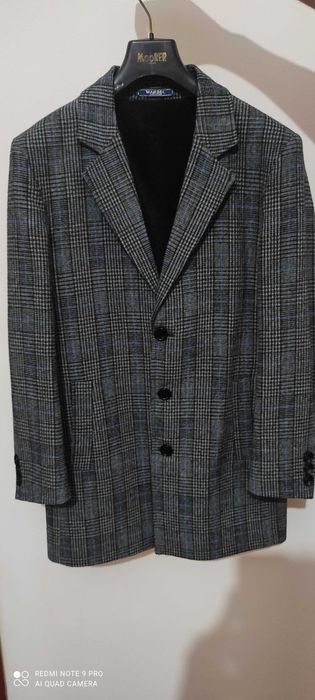 Пальто мужское подростковое весна/осень , шерсть, рост 176/46