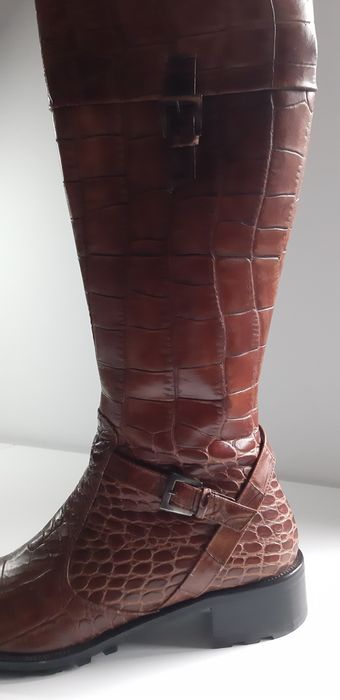 Cizme damă piele crocodil  (7 1/2)