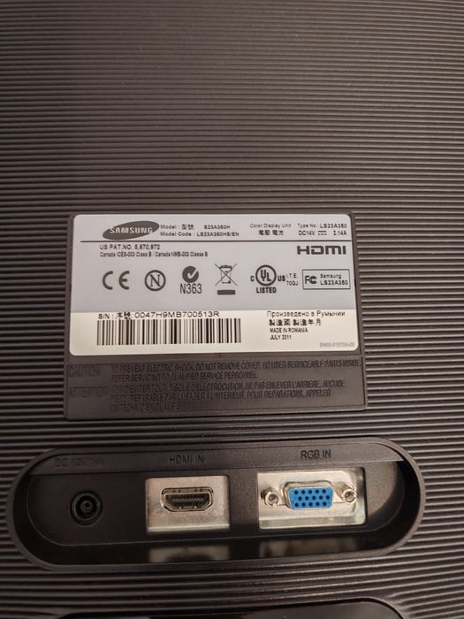 Monitor Samsung 23"