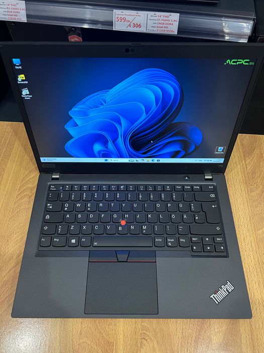 Като нов! Лаптоп Lenovo ThinkPad T14 RYZEN 5 PRO/16GB/256GB ГАРАНЦИЯ!