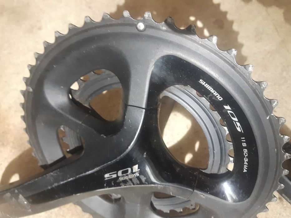 Курбели - FC-5800 / 170mm  Сменено от работещо колело  Курбел Shimano FC-5800 / 170mm