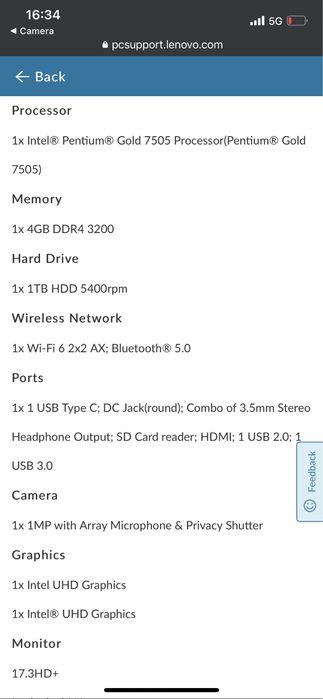 Lenovo V17 Чисто нов