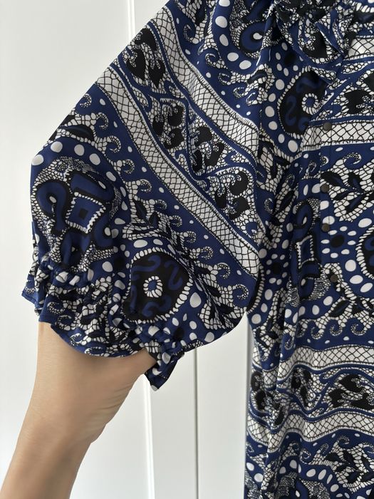 Rochie Albastru Bleumarin Matase 100% Only