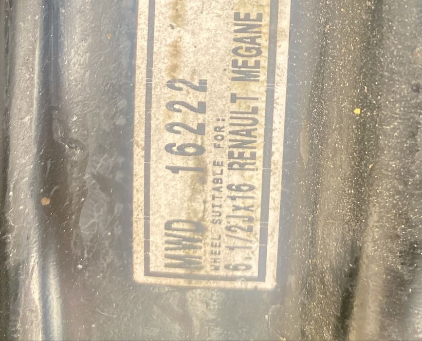 Jante R16 Renault Megane 3  ET41+set capace