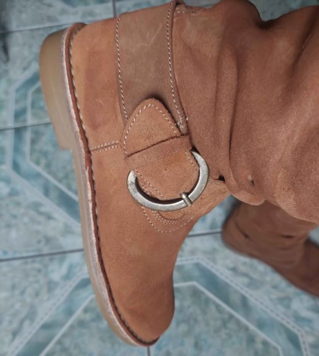 Cizme piele naturală întoarsă, mărime 36