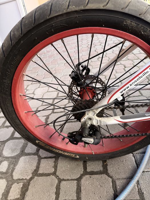 Bicicletă Fat Bike Ensoleille 24x4.0 – Frâne Disc, Shimano – NOUĂ