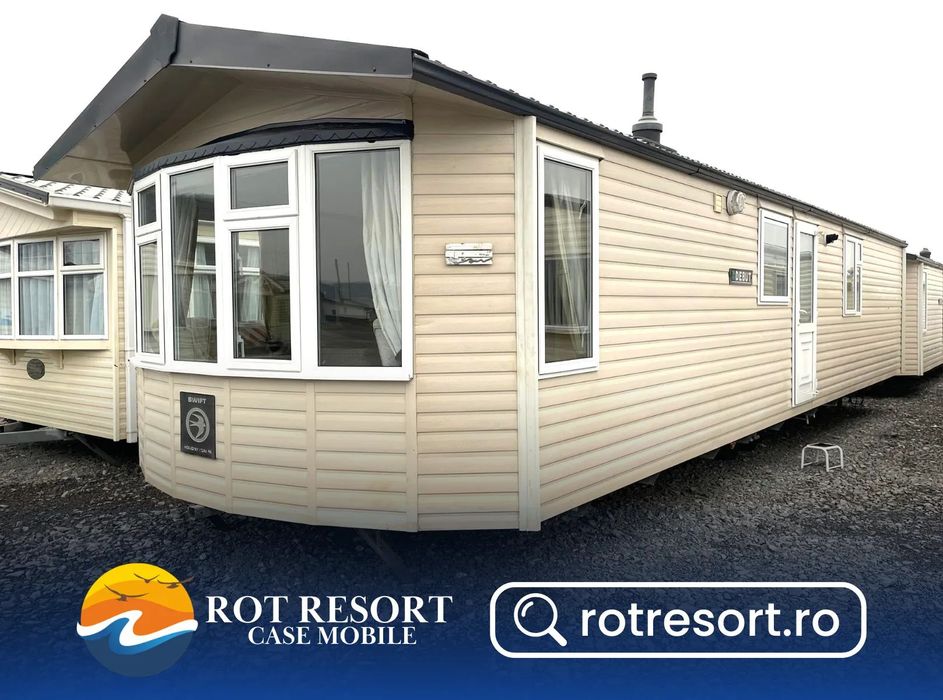 Alta Casă mobilă Swift Debut nr. 138 | Tâmplărie PVC și încălzire centrală cu calorifere | 12 x 3.7 m | 2 dormitoare și 2 băi