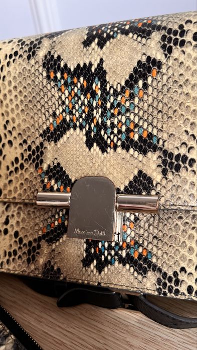 Geanta piele Massimo Dutti portmoneu cadou