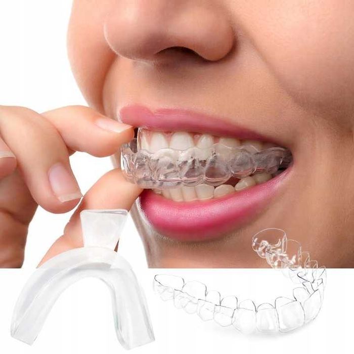 Set 2x gutiere pentru Bruxism si albire dinti din material termoactiv