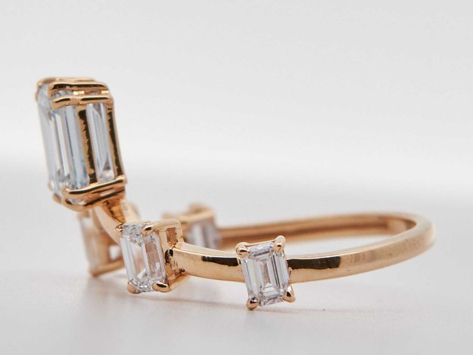 Inel  aur 14 k, pentru o ocazie speciala  cu diamante 1.92ct