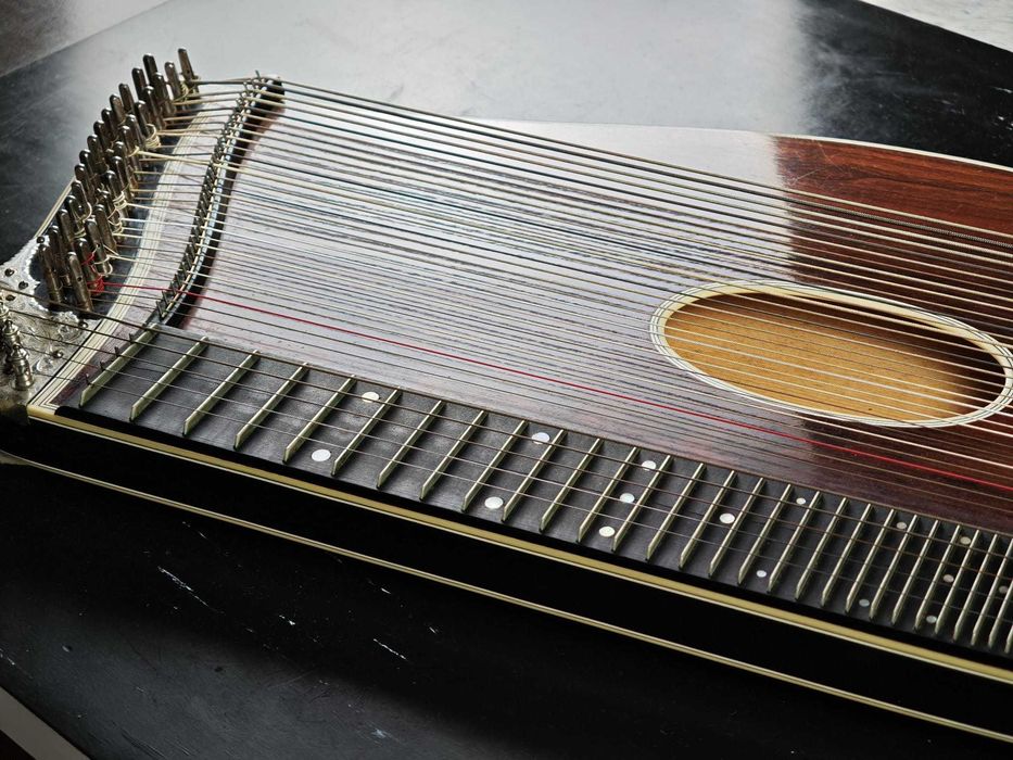 Țiteră (Zither) clasică, instrument muzical de colecție / funcțional