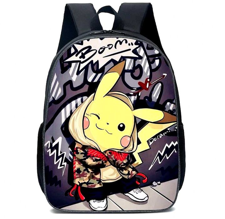 Ghiozdan Școală Pokemon Pikachu Rucsac Copii Grădiniță Nou