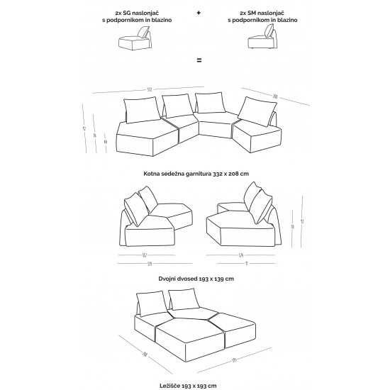 Модулен диван (FEYDOM Archipelago)