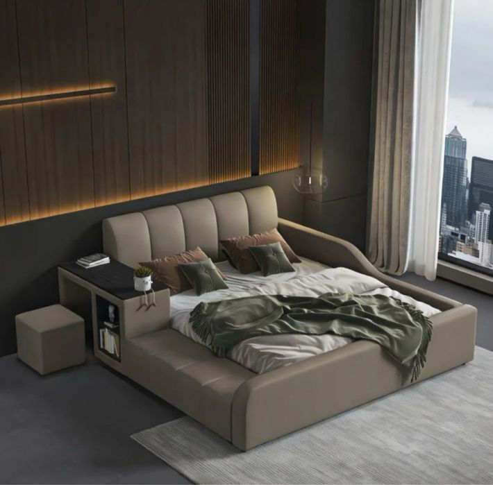 Premium детская кровать из натуральной кожи