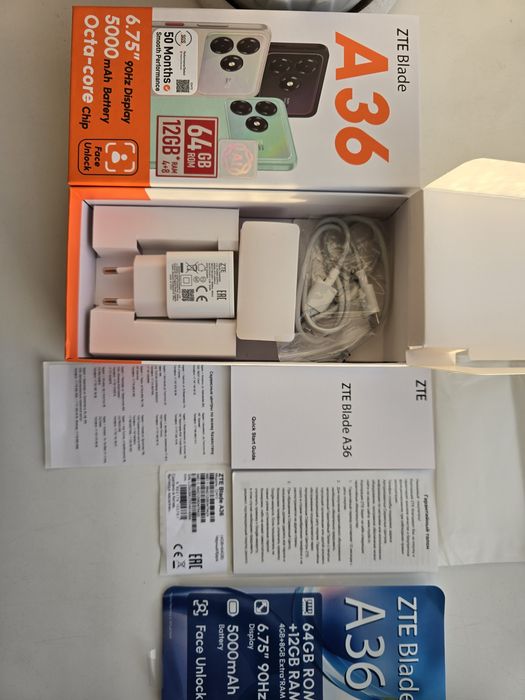 ZTE A36 телефон новый