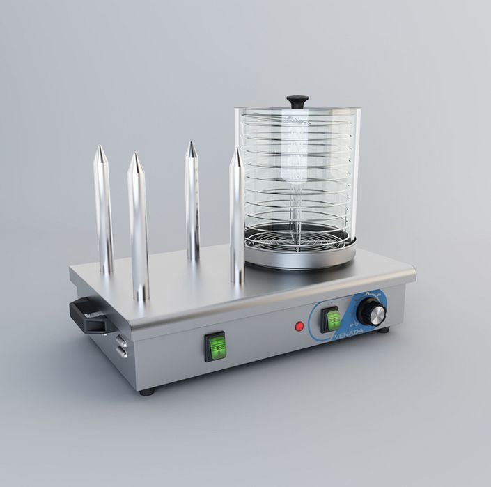 Aparat hotdog cu 4 tepuse