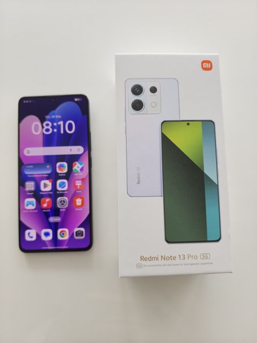 Xiaomi Redmi Note 13 Pro 5G, 256GB – Stare foarte bună, pachet complet