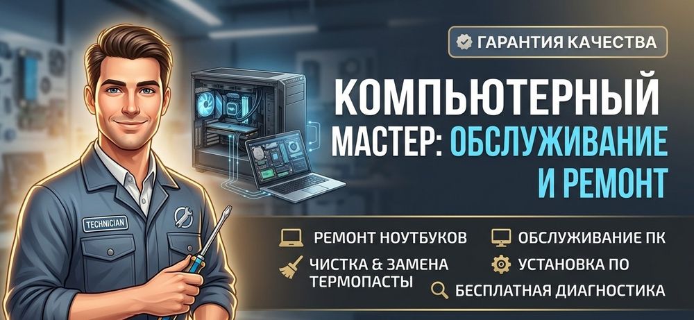 Обслуживание компьютеров и ноутбуков