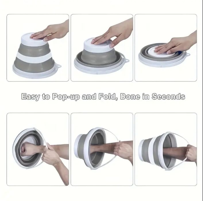 Сгъваема силиконова кофа