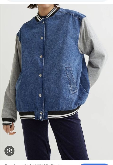 Продаю джинсовую куртку-бомбер