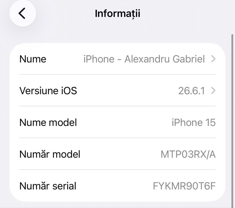Iphone 15, 128 gb, black