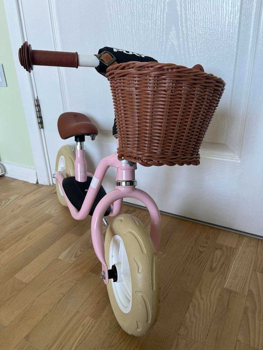Ново розово баланс колело "PUKY" с кошница, произведено в Германия
