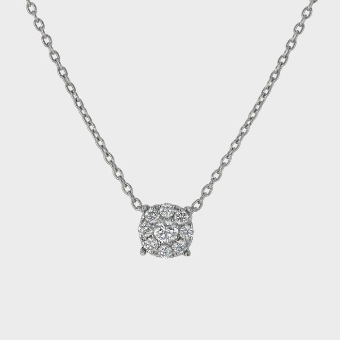 Lant+pandantiv aur alb/roz 18k cu diamante cod 9382+9383; 9386+9387