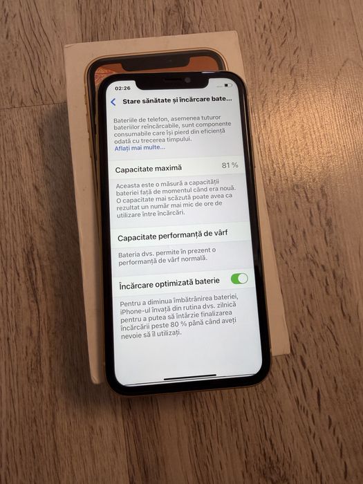 Vand Sau Schimb IPhone XR Yellow 256Gb Neverlocked