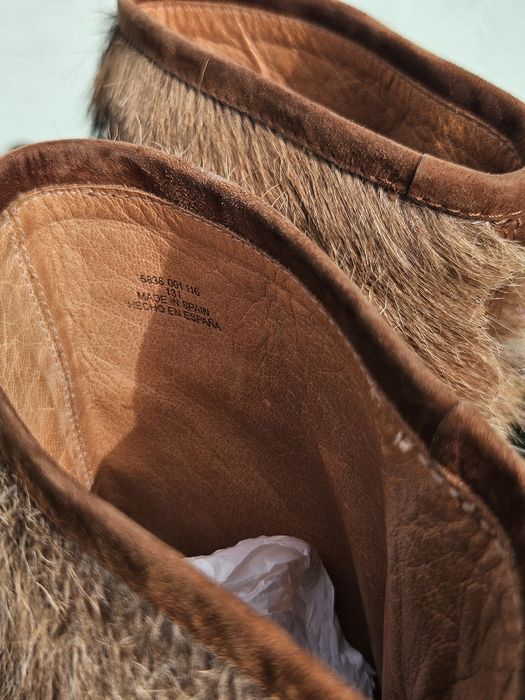 Zara ботуши естествена кожа и косъм N39