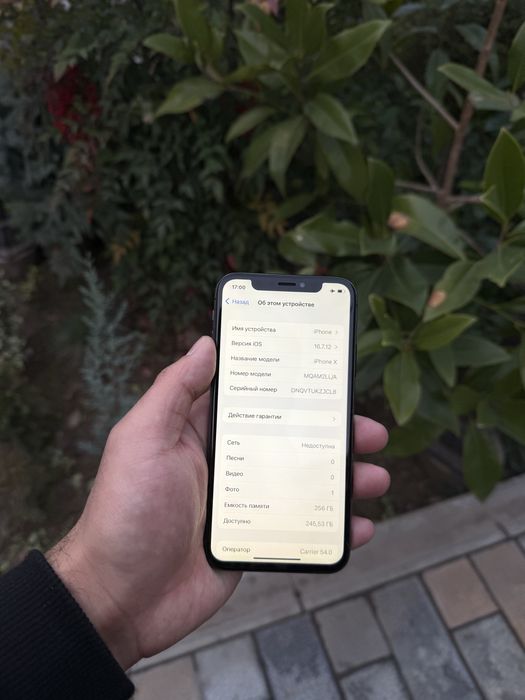 Iphone x ayfon x 256gb LL/A qora ideal sotiladi aybi yo face ishlidi