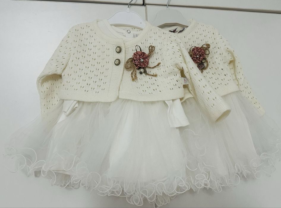 Белая детское платье