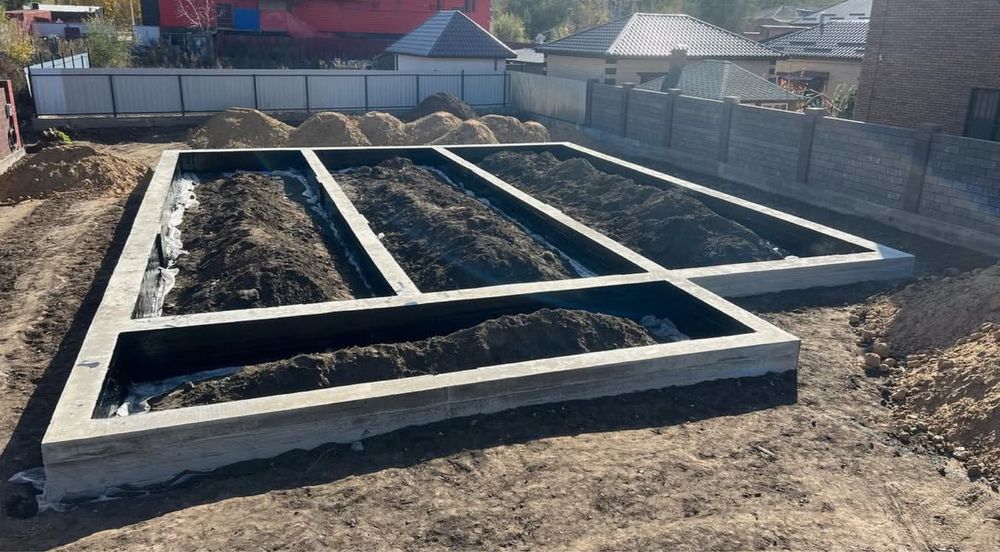 Заливка Фундамент со своей Опалубки