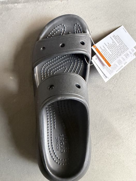 Sandale Crocs Classic Crush Sandal Negre M6/W8 (EUR 38-39) – Noi cu etichetă
