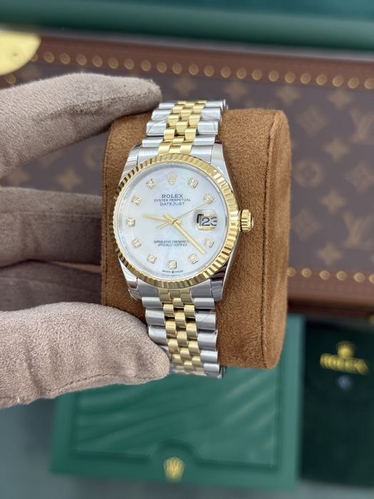 Rolex Date-Just 36mm Pearl Dial