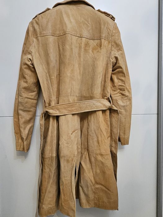 Trenci piele naturala Zara ,culoare camel