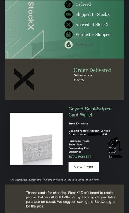 Goyard Saint Sulpice Card Holder – White