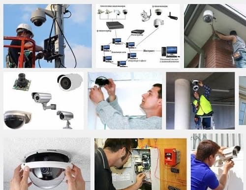 Установка камеры, домофонов Монтаж  пожарно-охранных сигнализации