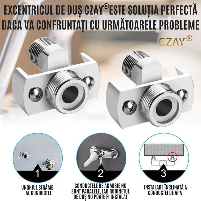 Excentric Reglabil Bateria de Dus Accesoriu Instalarea Robinetului