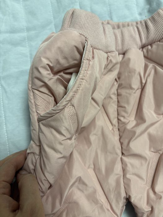 Теплые дутые штаны детские