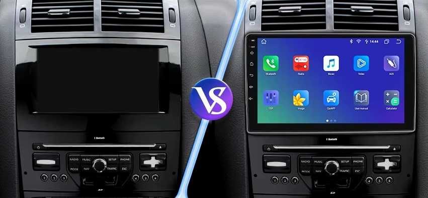 Мултимедия 9″ Android 13 за Peugeot 407 навигация CARPLAY