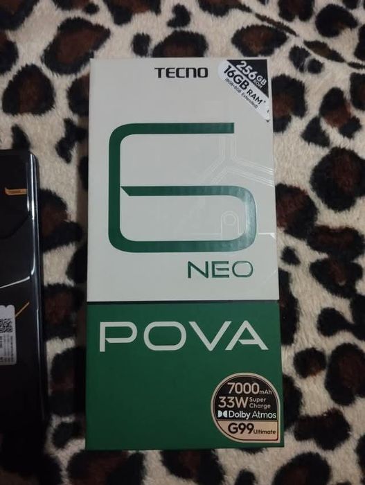 Techno pova neo 6  8+8 256 g ideal holatda 1 oy ishlatilgan