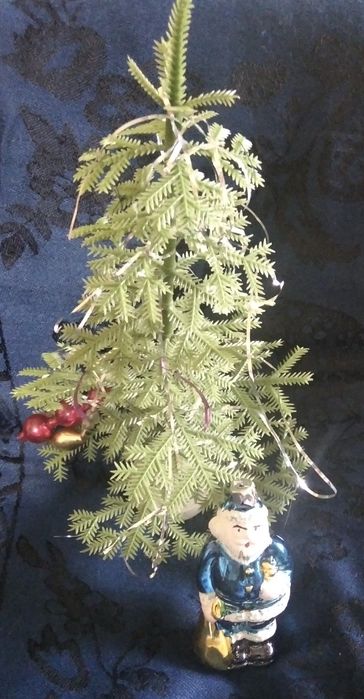 Винтажный советский набор на ёлку -малютку с ёлочкой